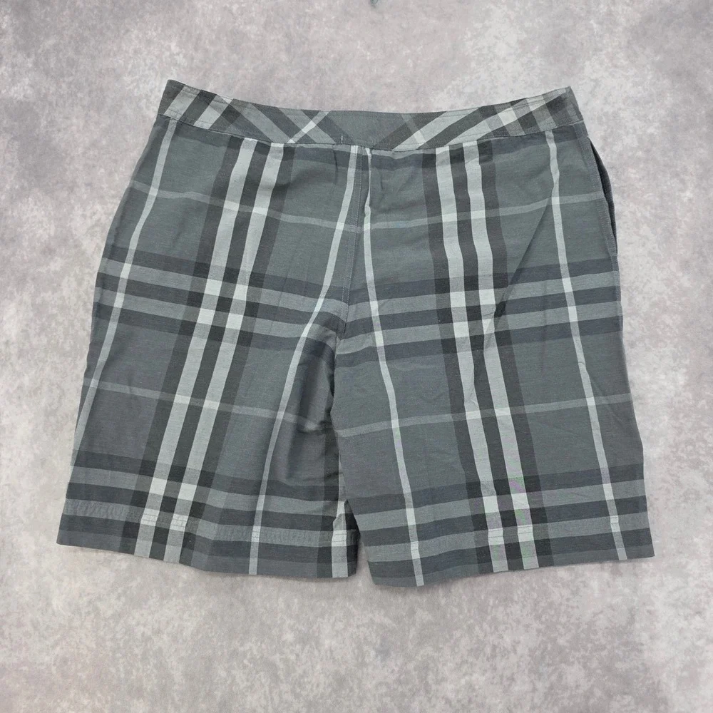 Burberry London Mens L Grey Nova Check Swim Shorts Made in Italy ITPIESRL3135LAI
